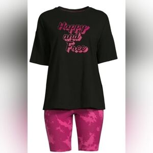 Secret Treasures Women's Size XS(0-2) T-shirt and Bike Shorts Set, 2-Piece